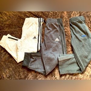 Bundle of three boys size 5 Adidas joggers